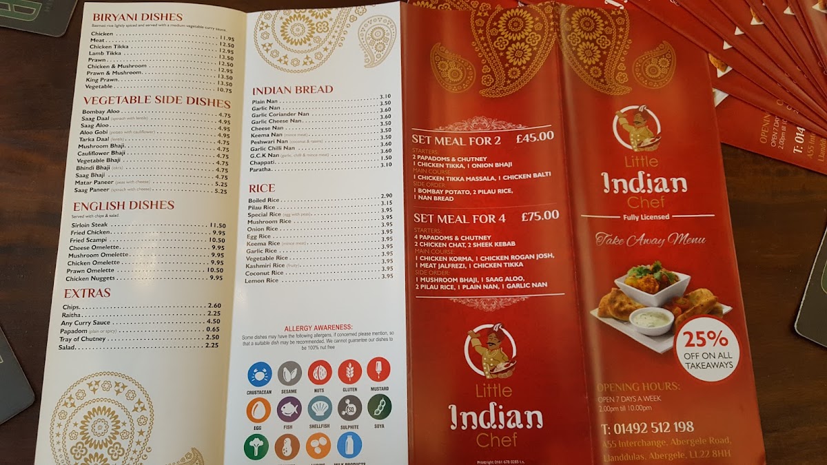 Menu Little Indian Chef-8